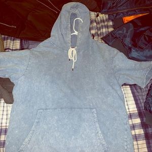 Selling this sleeveless sky blue hoodie!